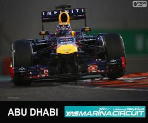 пазл Себастьян Феттель празднует свою победу в Гран Гран-при Абу-Даби 2013